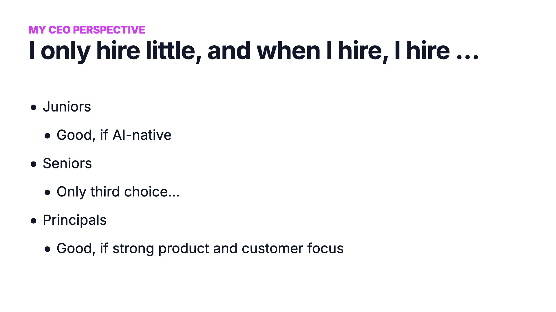 Slide 32: Hiring-Strategie