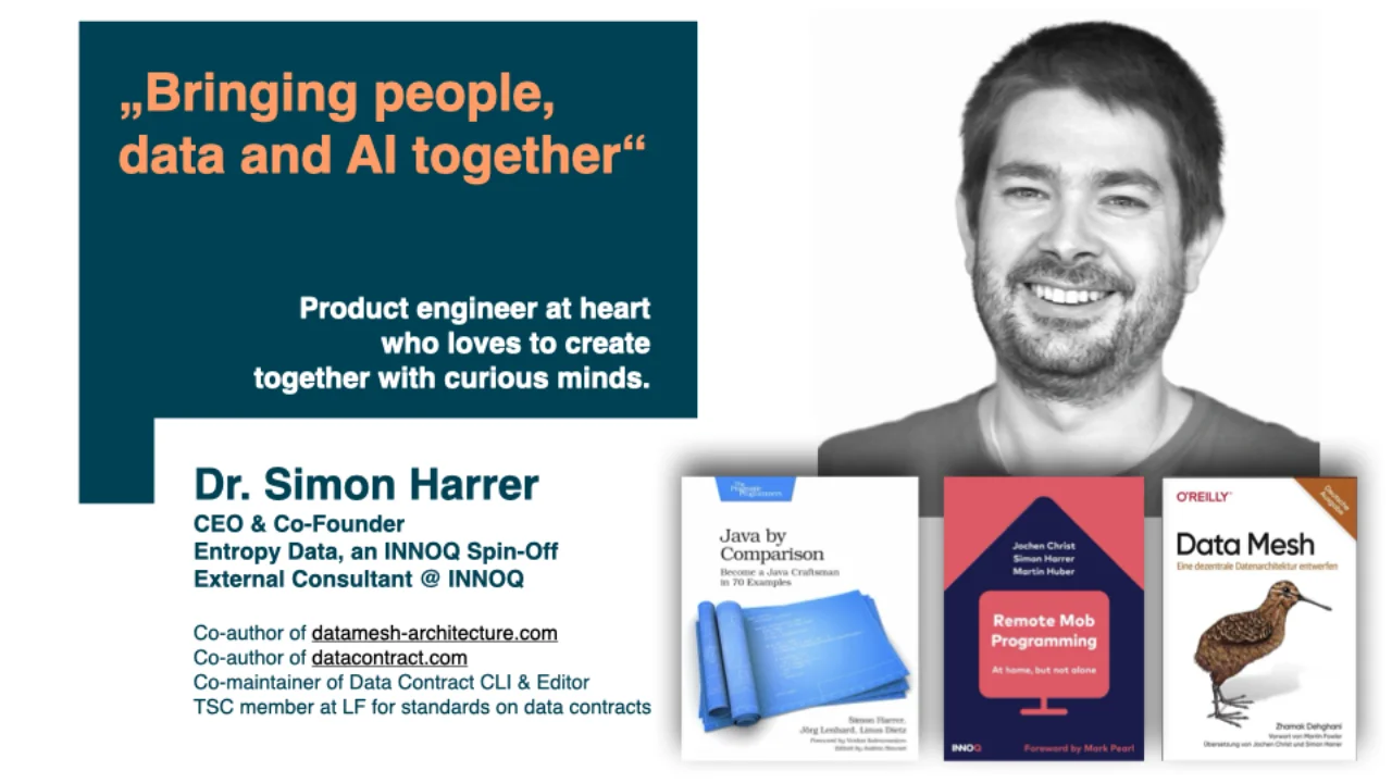 Simon Harrer, CEO et cofondateur d'Entropy Data, ex-INNOQ
