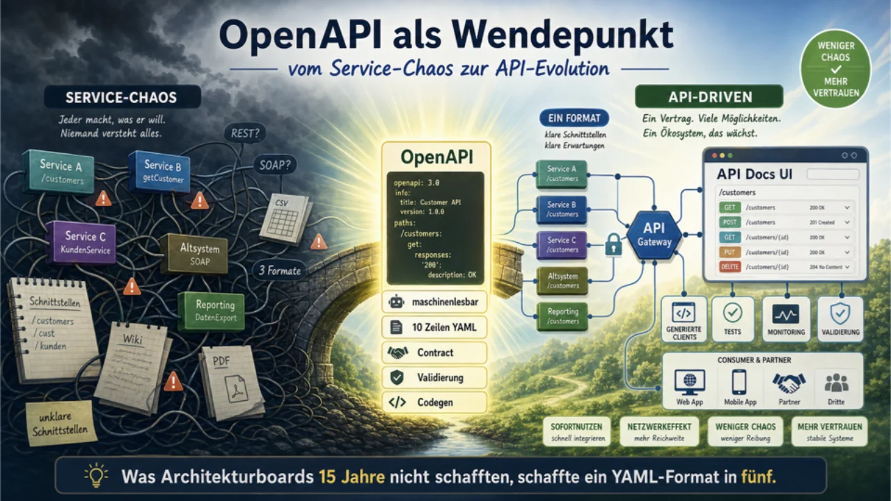 OpenAPI, le tournant qui fait passer du chaos des services à l'approche API-driven