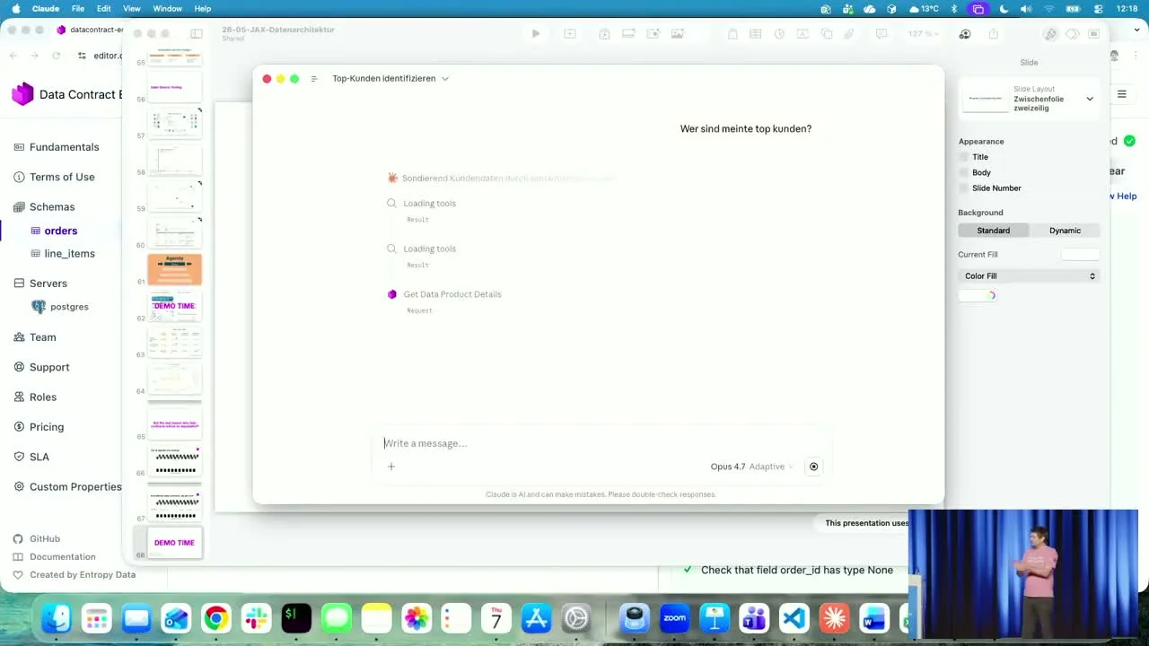 Démo live : l'agent Claude cherche dans la marketplace de données le produit de données capable de répondre à «&nbsp;qui sont mes meilleurs clients&nbsp;?&nbsp;»