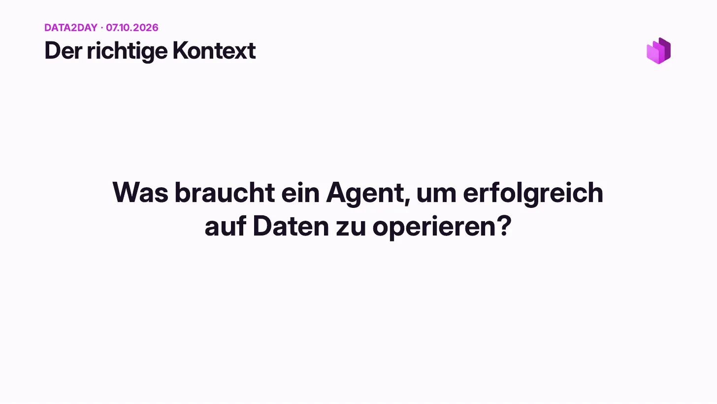 Le bon contexte&nbsp;: de quoi un agent a-t-il besoin pour travailler avec succès sur les données&nbsp;?