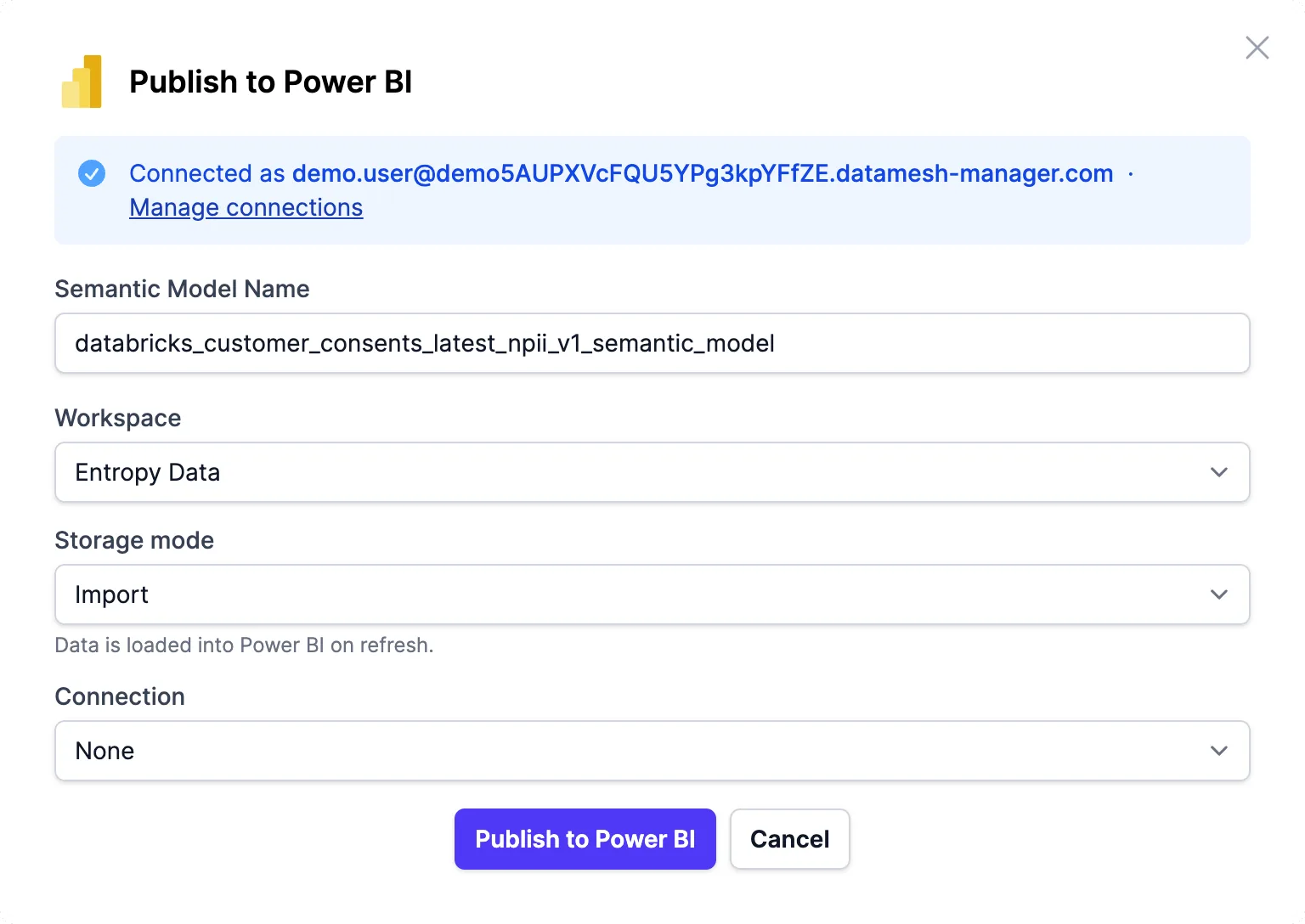 Der „Publish to Power BI